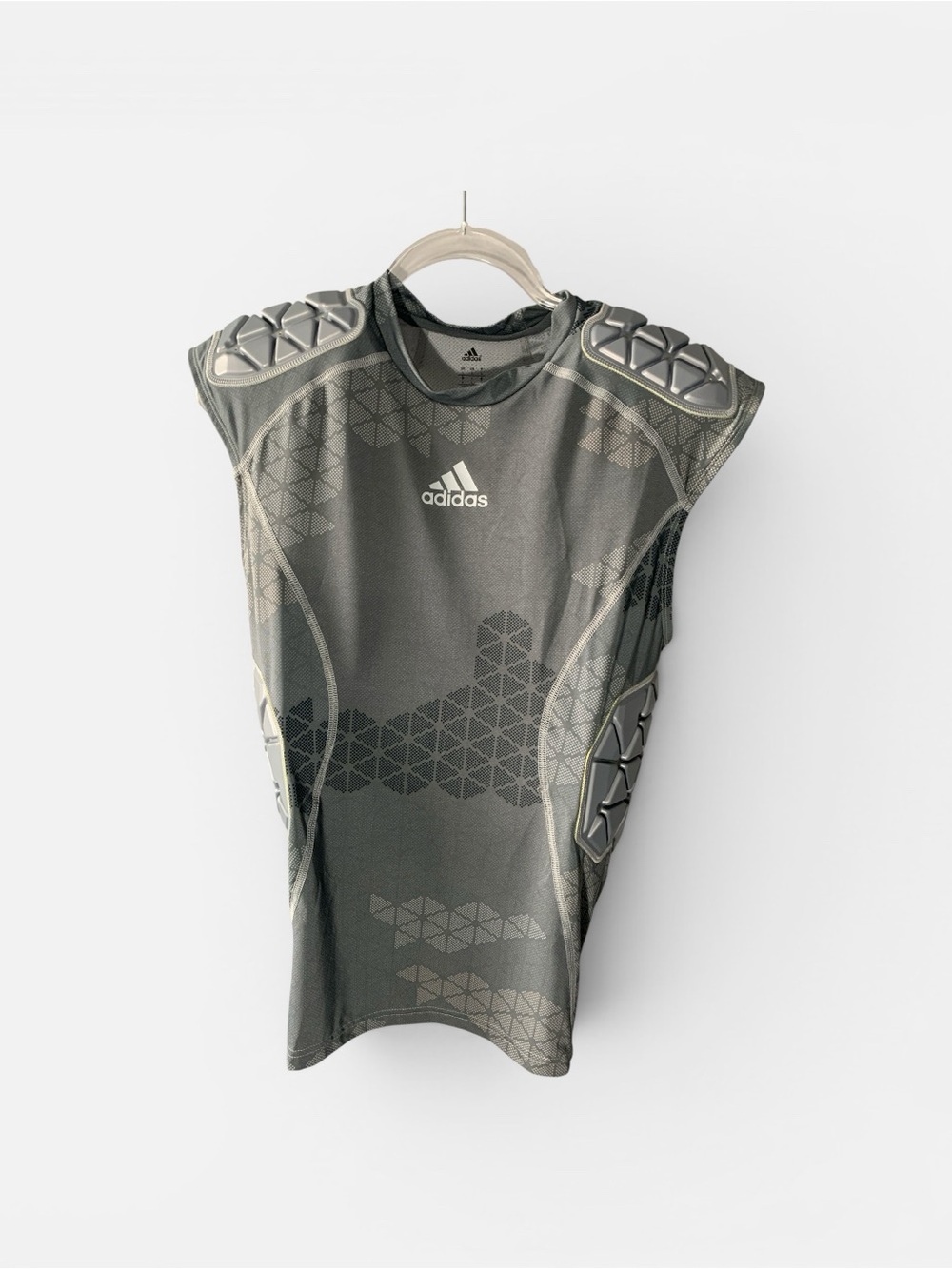 Adidas Adult Techfit Ironskin Football Pads Padded Compression Shirt Sz L